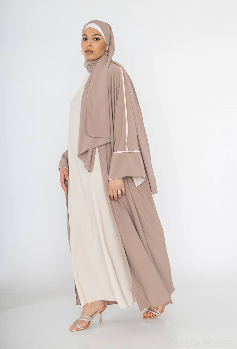 Kimono mit zweiteiligem Seidentanktop von Medina 2373pk – Farb- und Detailansicht 1