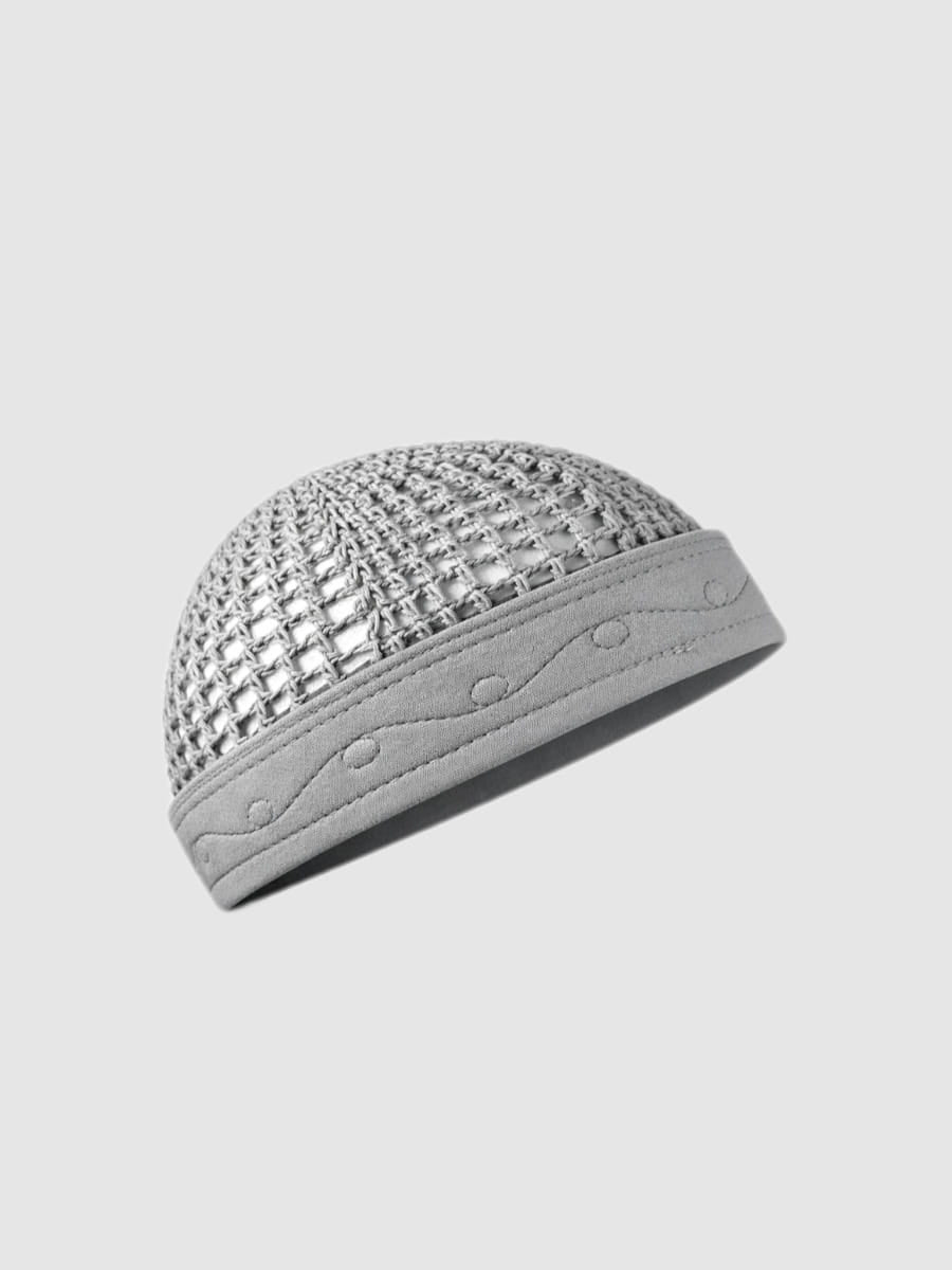 Ägyptische Mütze Grau