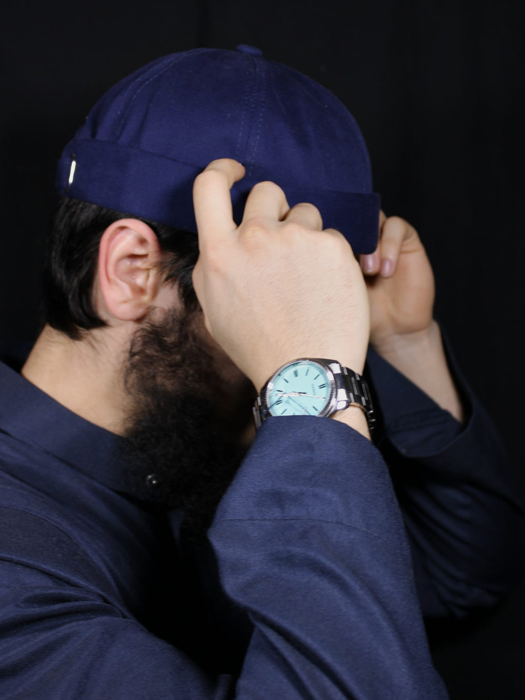 Premium Dockermütze Dark Blue