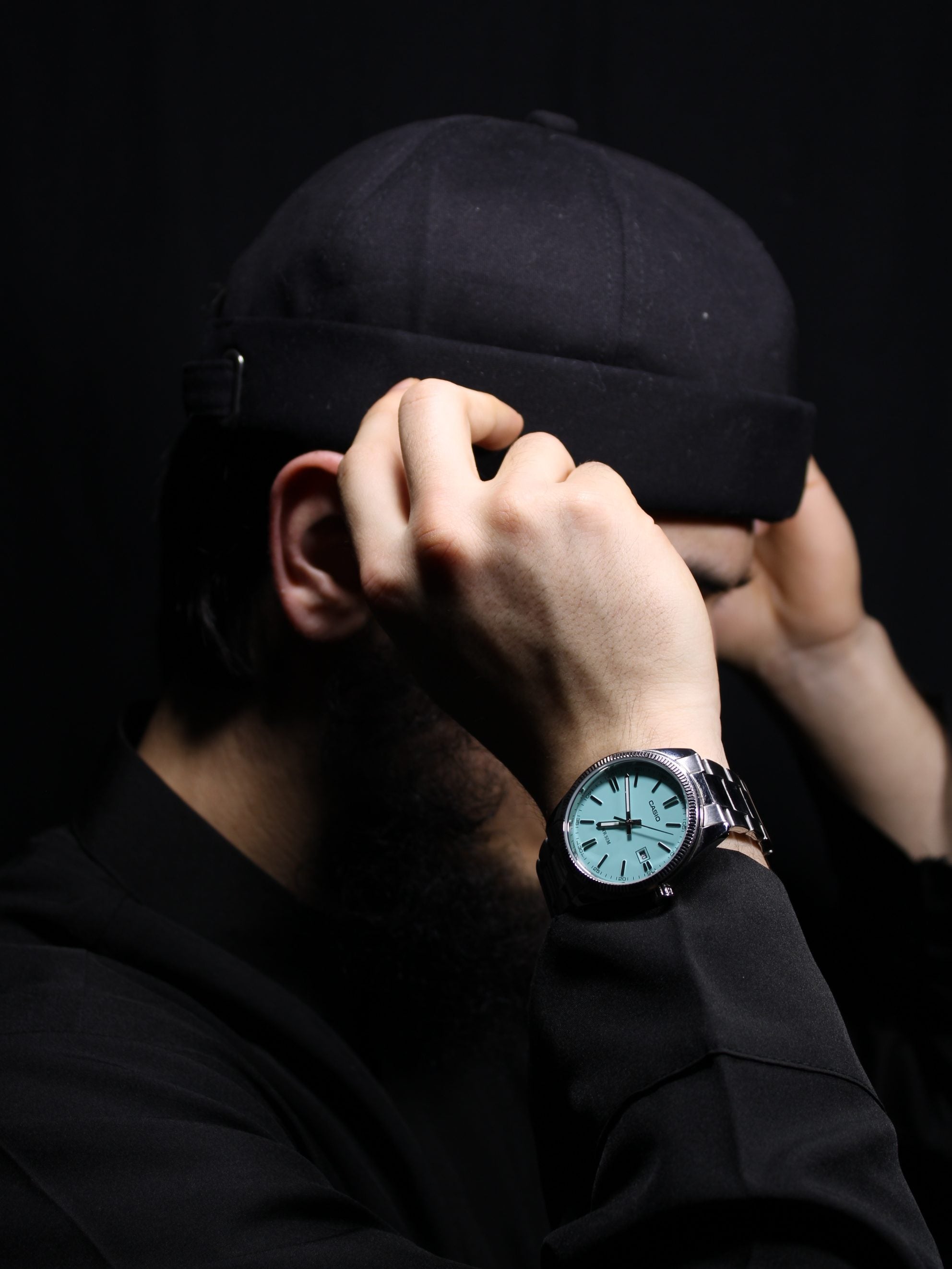 Premium Dockermütze Schwarz