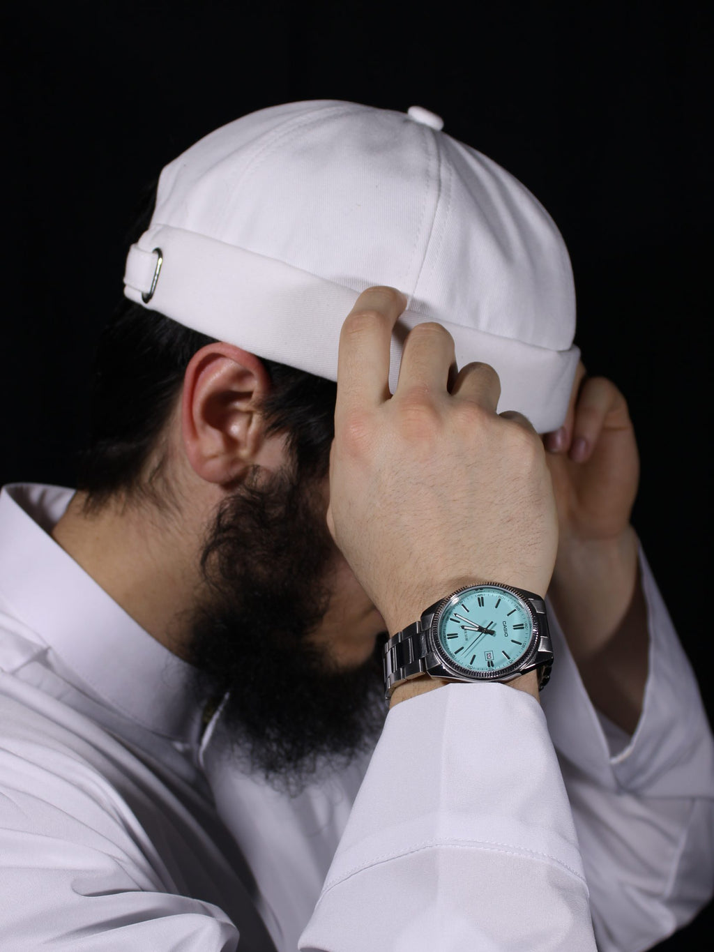 Premium Dockermütze Weis