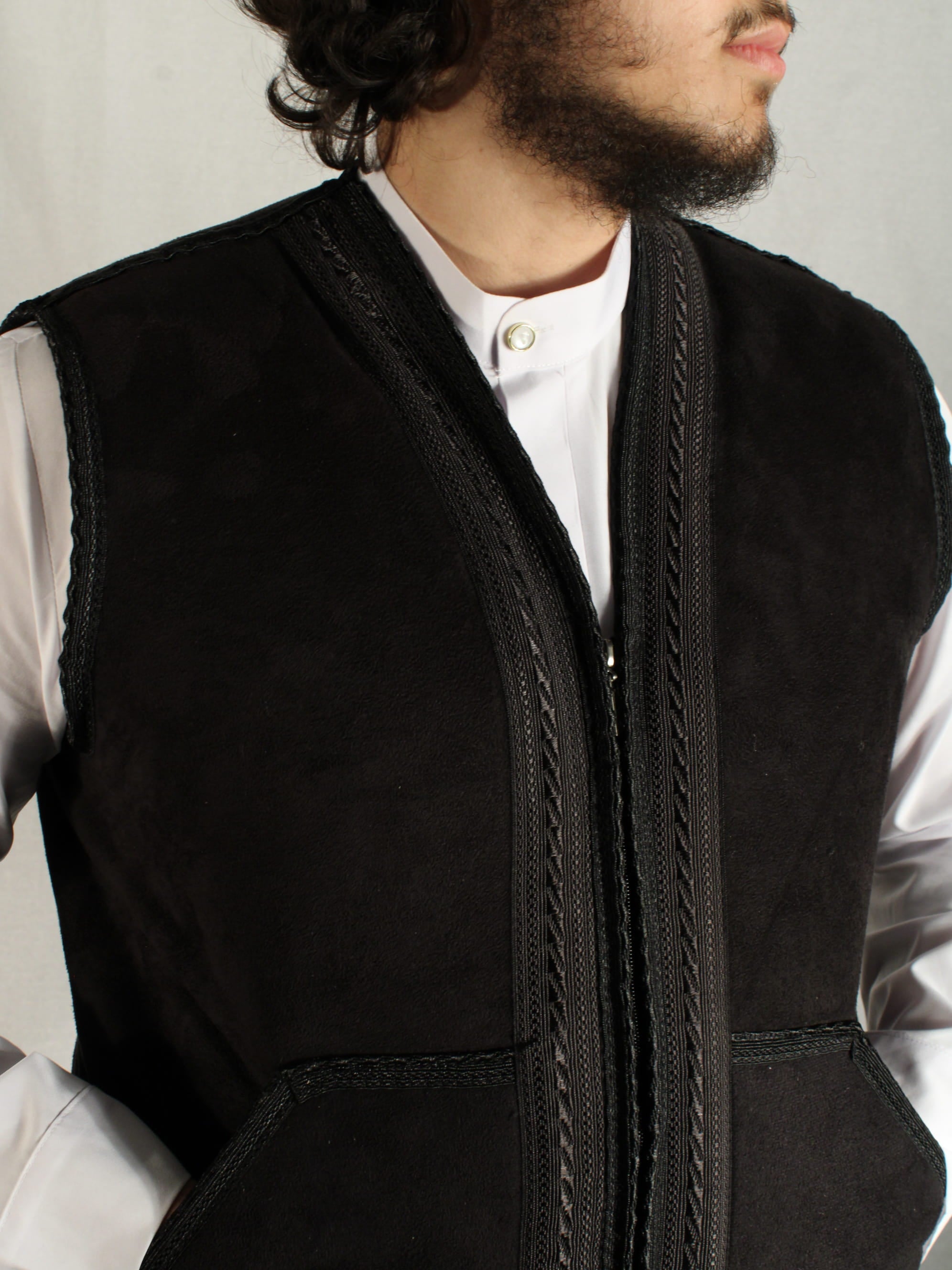 Premium Weste in Schwarz