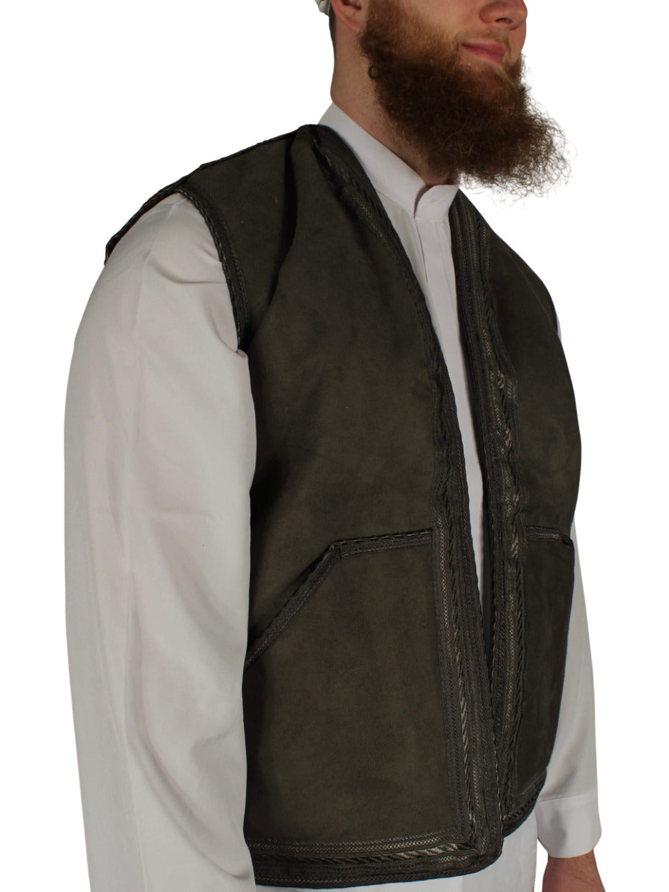 Premium Weste in Grau