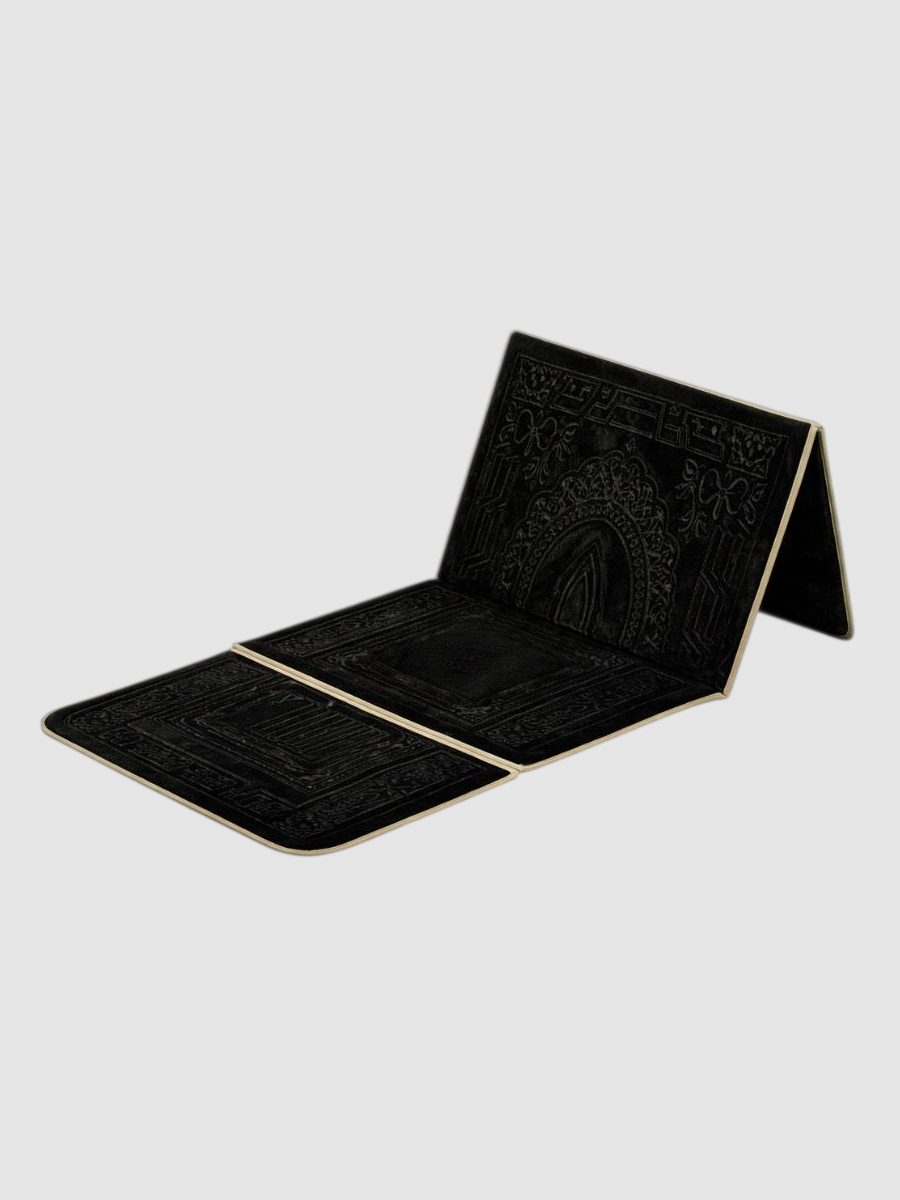 Faltbarer Gebetsteppich Schwarz