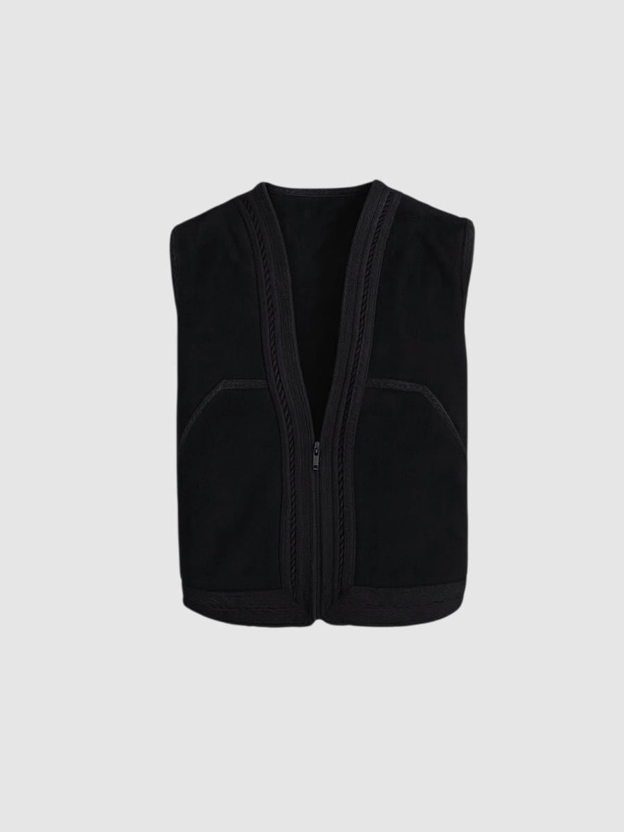 Premium Weste in Schwarz