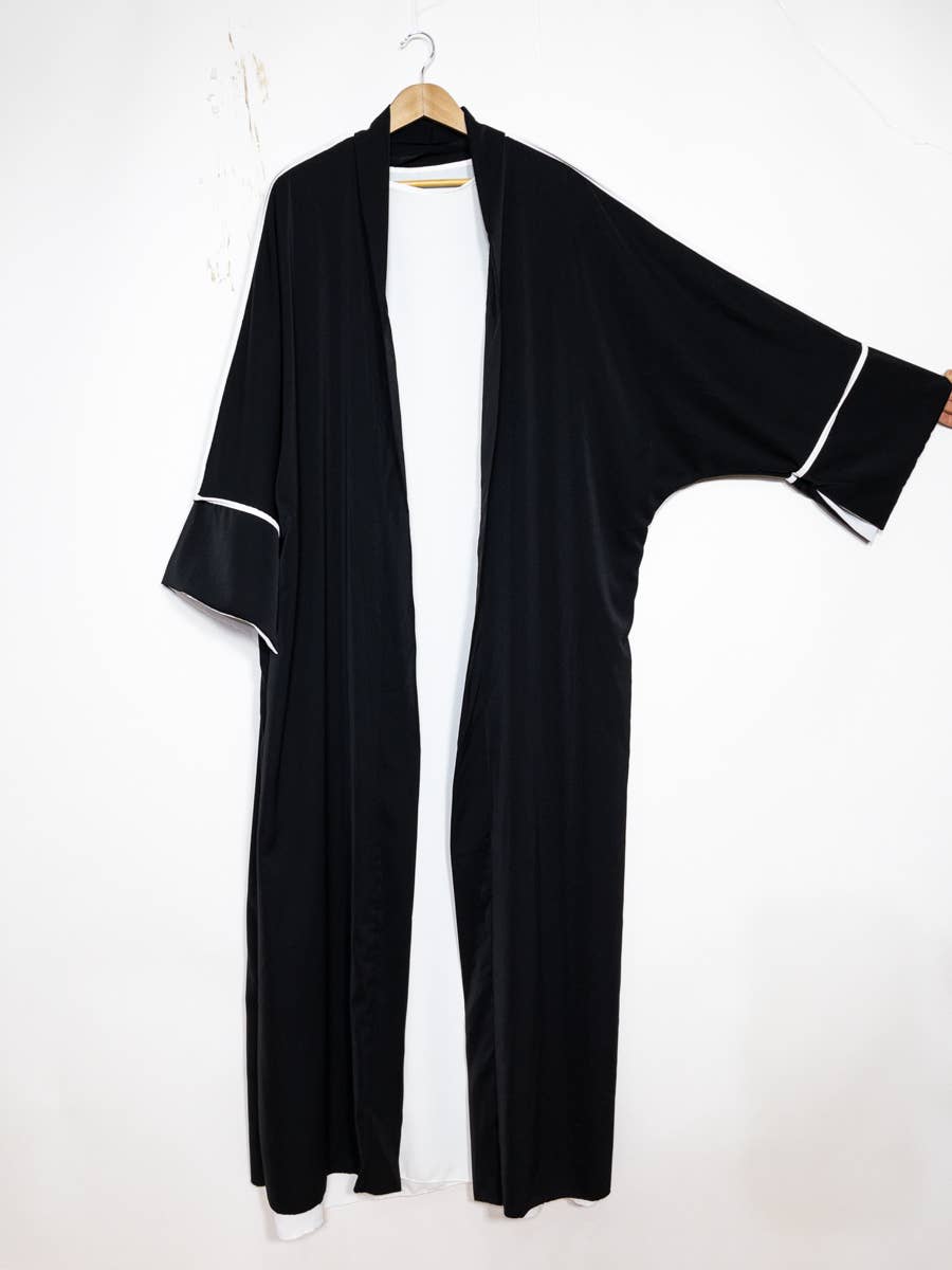Kimono mit zweiteiligem Seidentanktop von Medina 2373pk – Farb- und Detailansicht 2