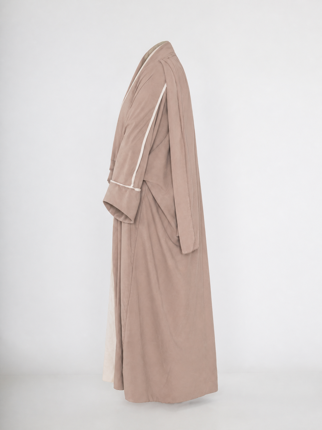 Kimono avec débardeur deux pièces en soie de Médine – vue flottante de côté