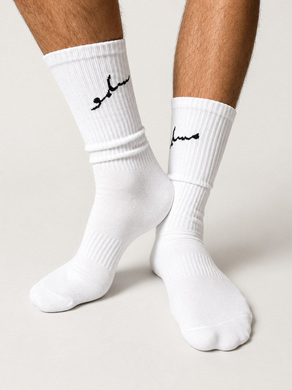 Chaussettes Signature Muslimu blanc – vue du produit 3