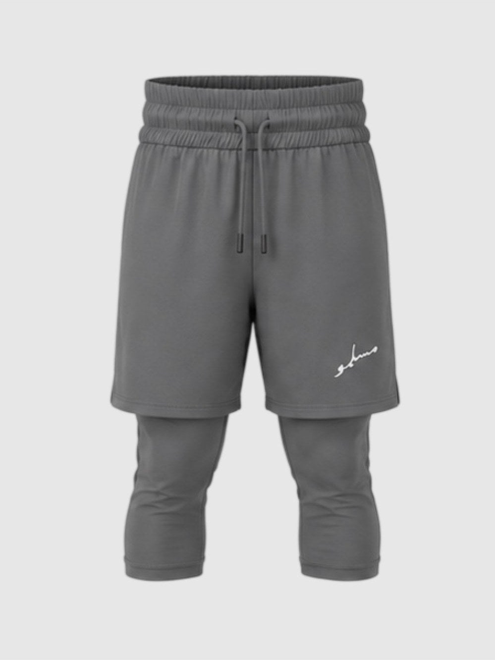 Pantalón corto Awrah Performance Muslimu gris: bañador musulmán con pantalón interior Dry-Fit