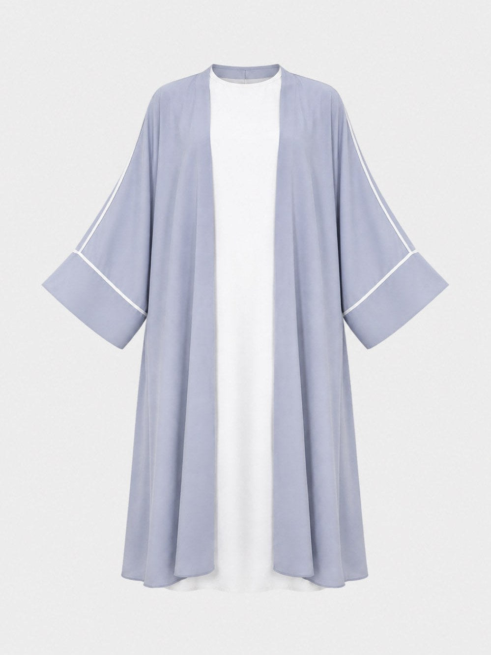 Kimono con top de seda de Medina de dos piezas 2373pk – vista de colores y detalles 3