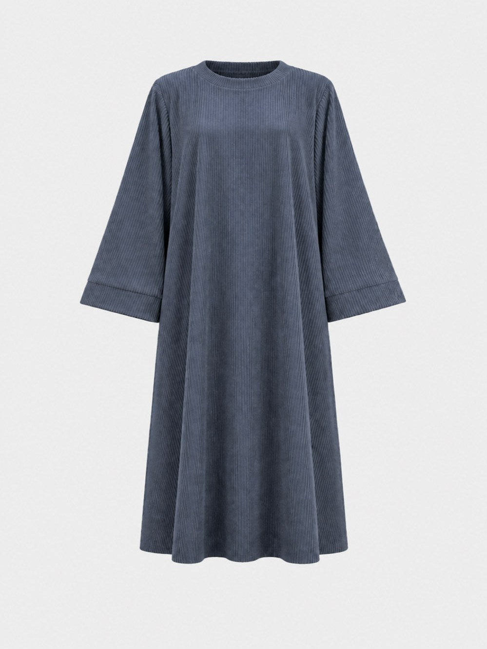Abaya larga de pana para invierno, Ref:2393B-acanalada – vista de colores y detalles 4