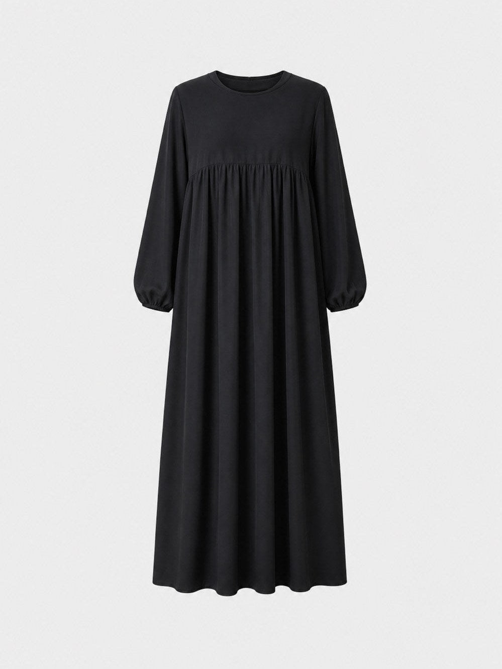 Abaya larga de seda de Medina con mangas globo, Ref: 2379pk – vista de colores y detalles 19