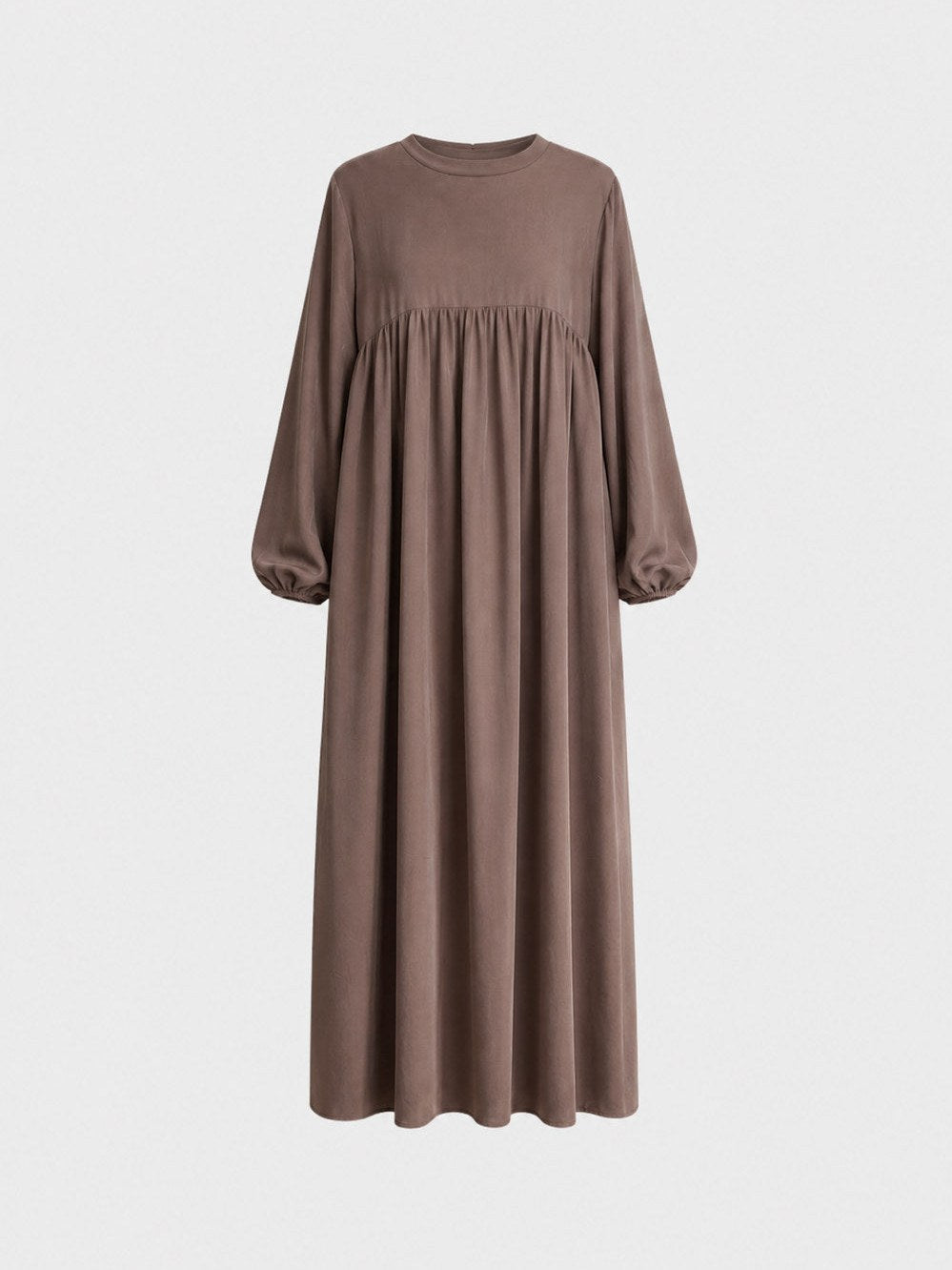 Abaya larga de seda de Medina con mangas globo, Ref: 2379pk – vista de colores y detalles 23